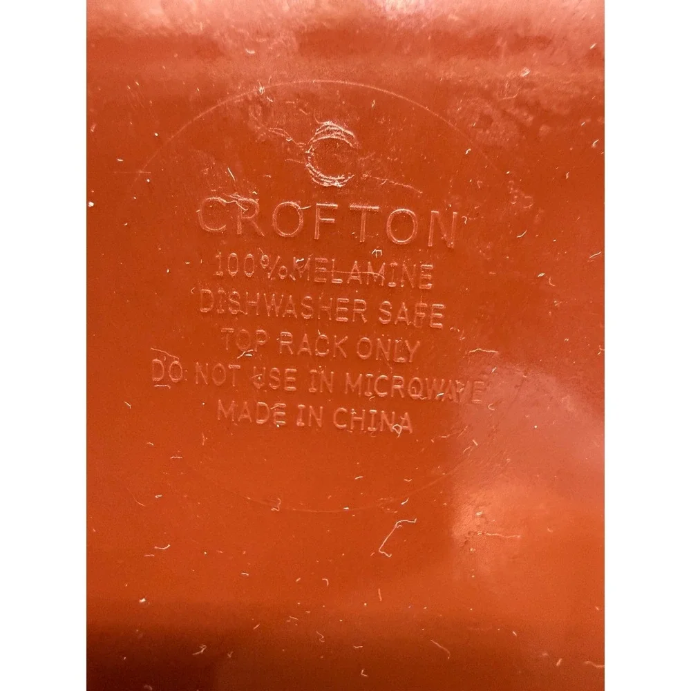 Crofton Football Serving Tray 3 Section Platter Brown Game Day Tailgate 15 Inch